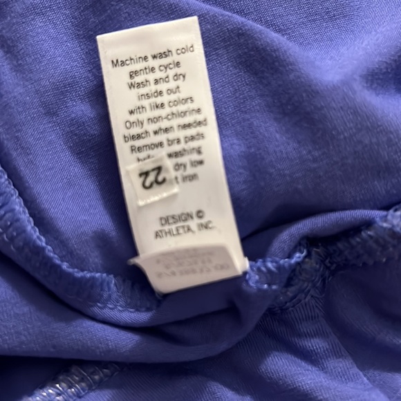 Athleta Lavender Tee Racerback Dress Size M - Picture 7 of 7